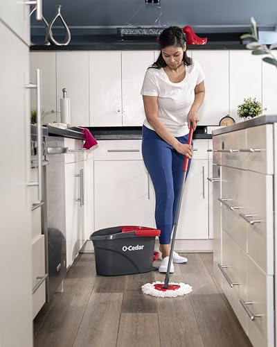 O-Cedar EasyWring Microfiber Spin Mop Bucket System J4807