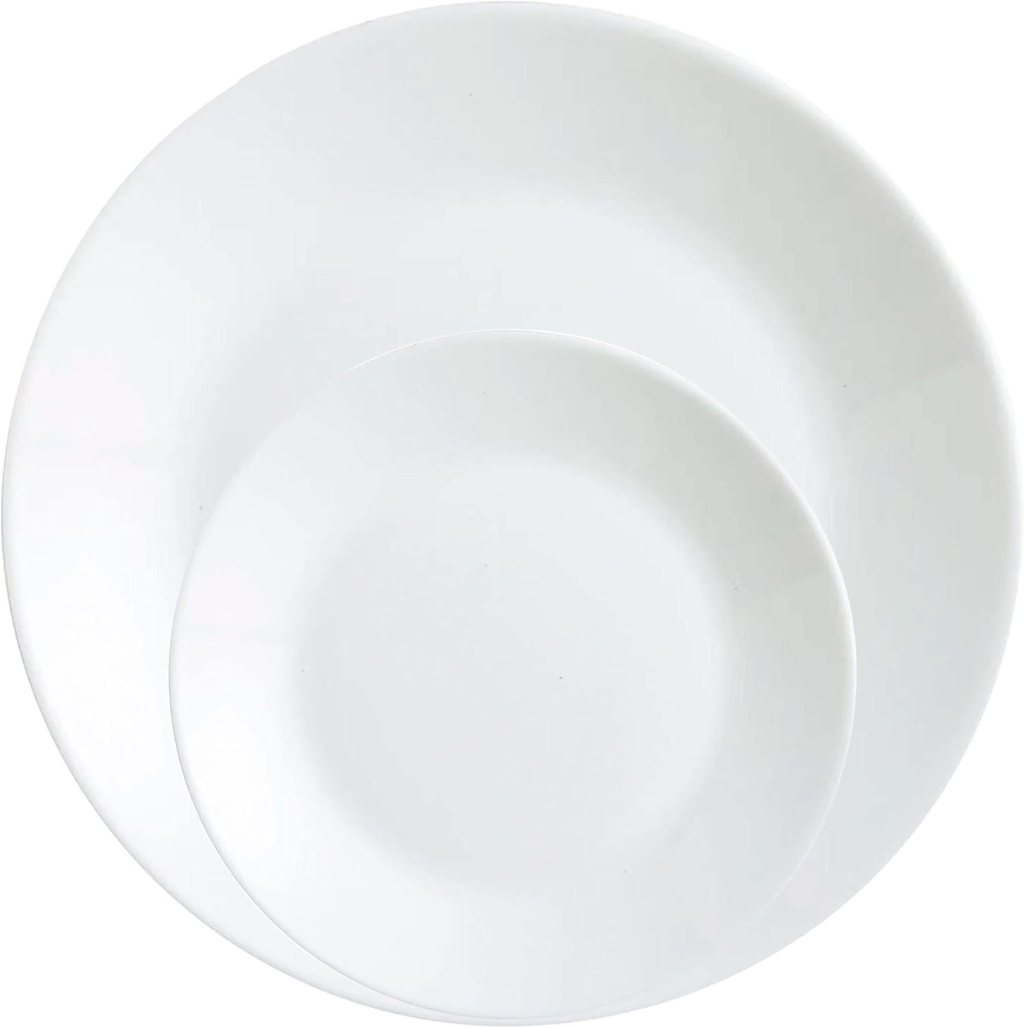 Corelle Winter Frost White Dinner and Bread & Butter Plates - 12 Piece Set I5954