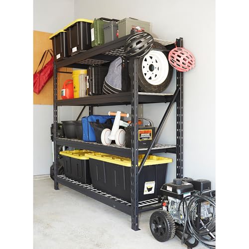 Ironton 4-Tier Industrial Steel Shelving Unit, 8000-Lb Capacity B81608