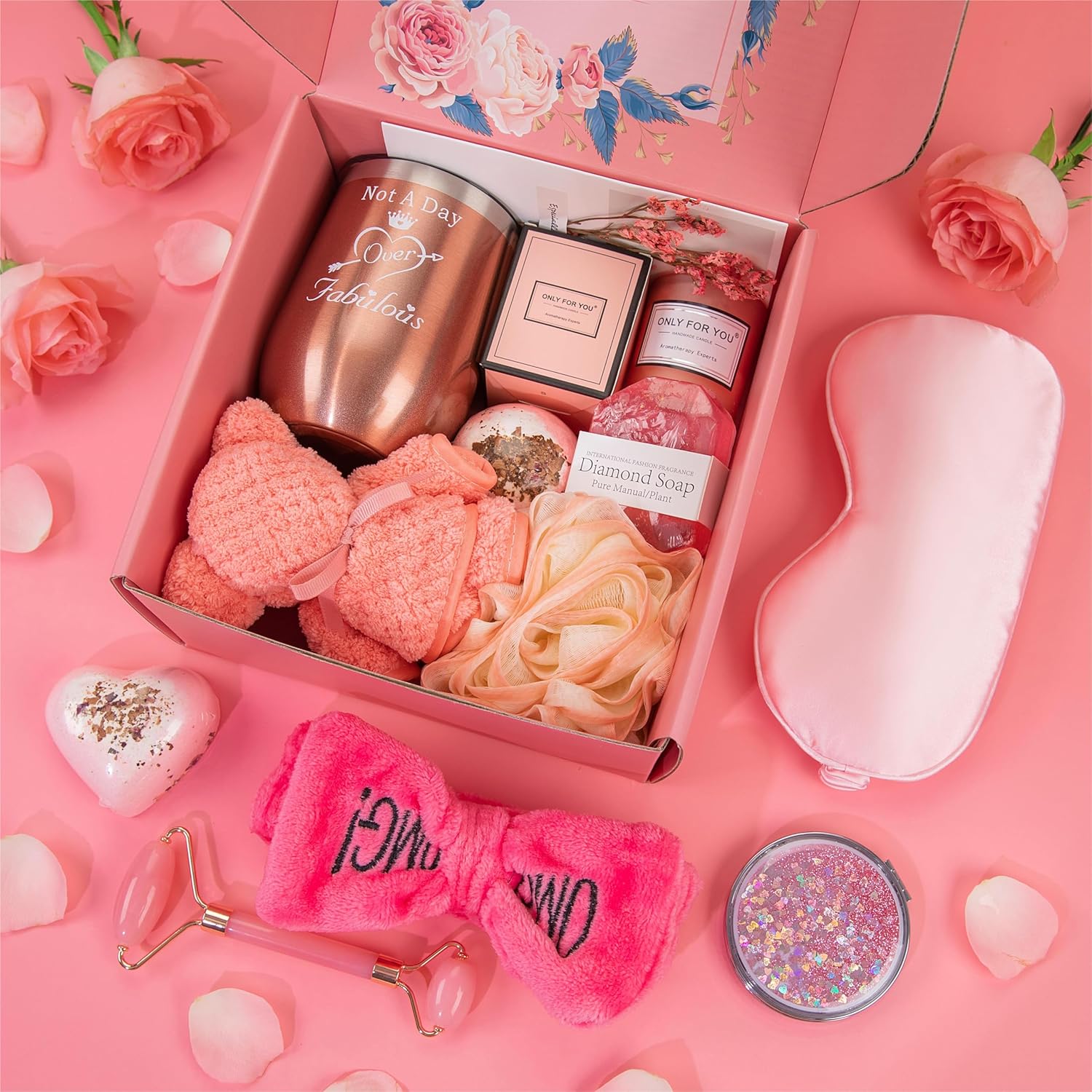 Rose Bath Relaxing Gift Set for Women Birthday U257257