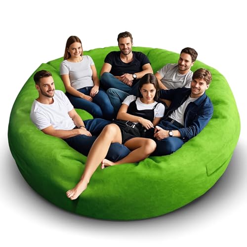 Bean Bag Chair for Adults 3FT, Soft Removable Cover, Light Gray M535251