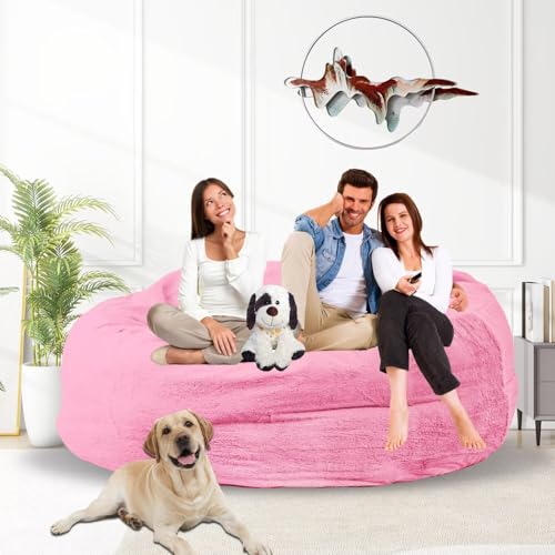 Bean Bag Chair for Adults 3FT, Soft Removable Cover, Light Gray M535251
