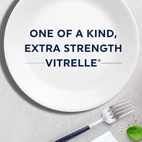 Corelle 6-Piece 10.25" Dinner Plates, Vitrelle Glass, Chip Resistant, Microwave & Dishwasher Safe G242274