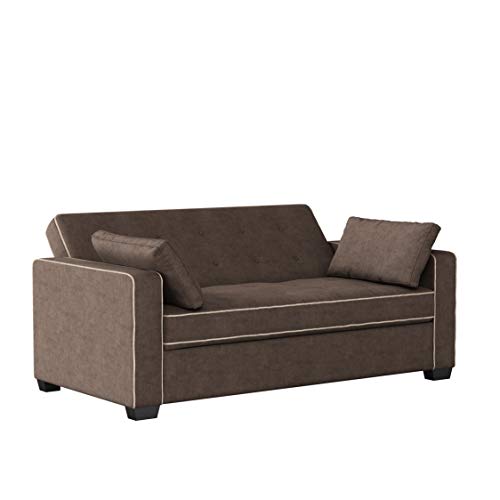 Serta Ainsley Convertible Sleeper Sofa Queen Size Navy Velvet V951
