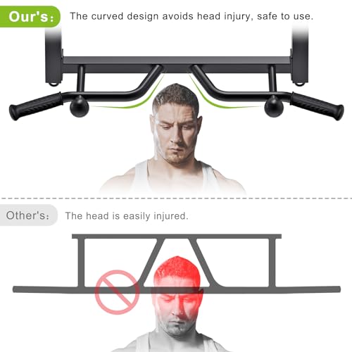 32" Ceiling Mounted Pull Up Bar - Heavy Duty, Adjustable, Home Gym with Punching Bag Hanger B99862
