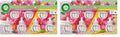 Air Wick Plug in Scented Oil Refill, 7ct, Lush Honeysuckle & Raspberry + Hibiscus & Blooming Orchids. Air Freshener, Essential Oils