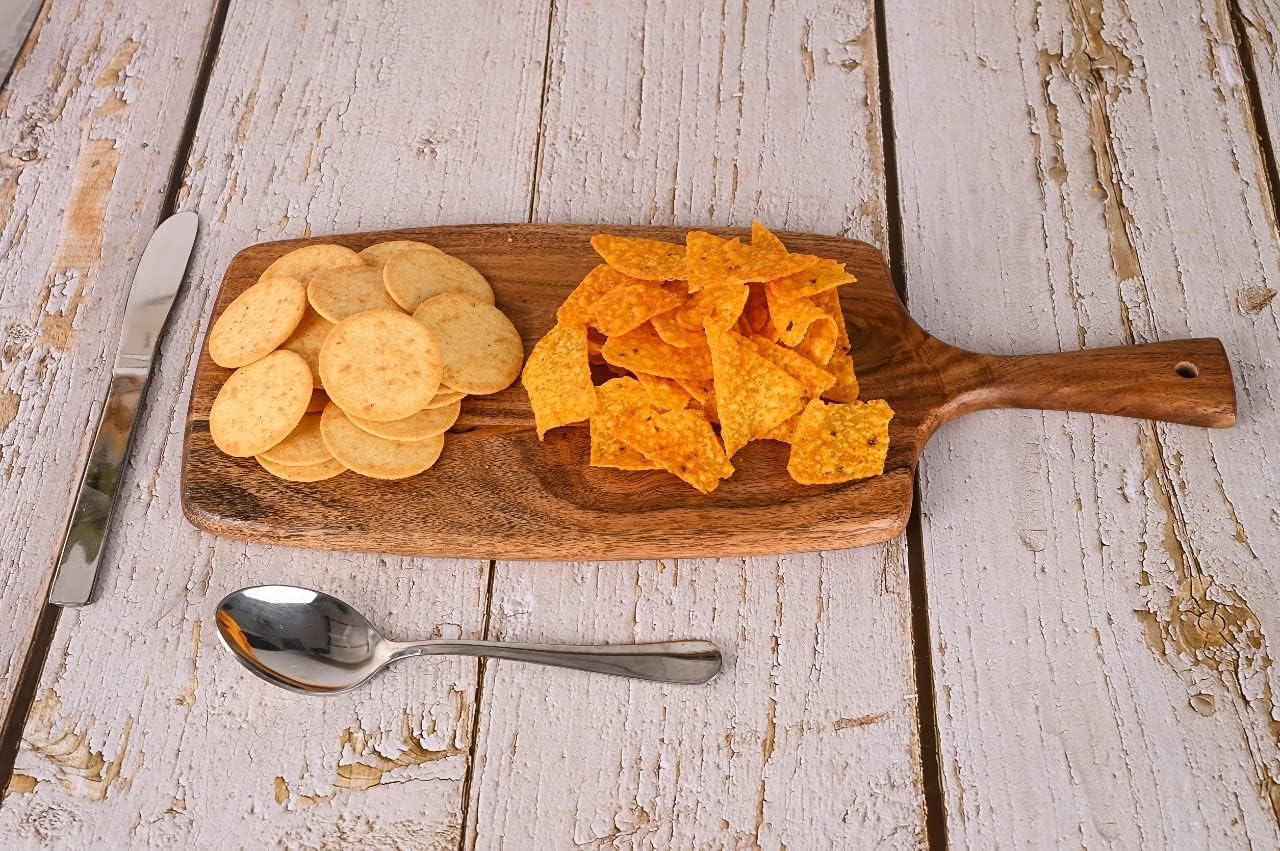 Acacia Wood Cutting Board 17 by 7 Inches for Kitchen and Serving B57737