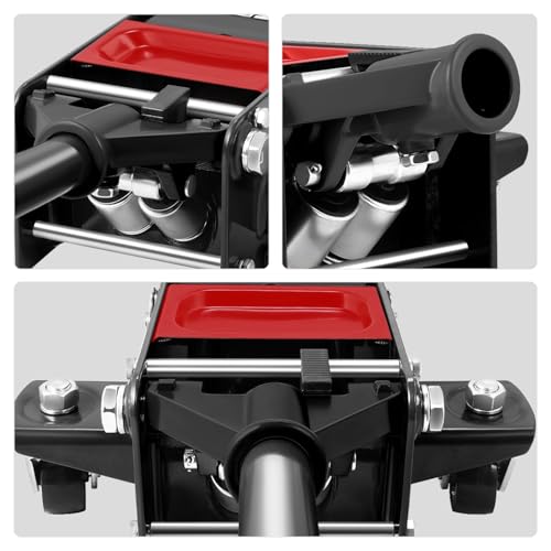 DNA MOTORING Floor Jack 3 Ton Low Profile Heavy Duty Hydraulic Car Jack, Black T11604