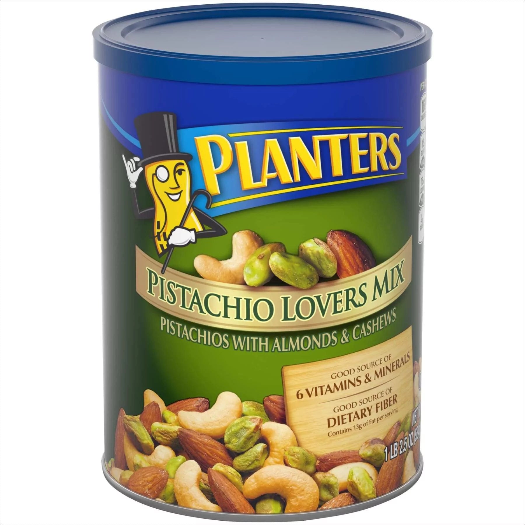 Planters Deluxe Pistachio Mix, 18.5 oz Resealable Container J472