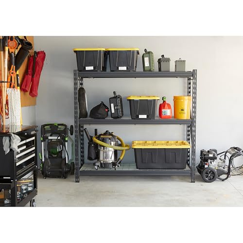 Ironton 4-Tier Industrial Steel Shelving Unit, 8000-Lb Capacity B81608
