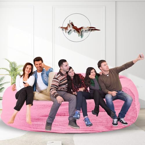 Bean Bag Chair for Adults 3FT, Soft Removable Cover, Light Gray M535251