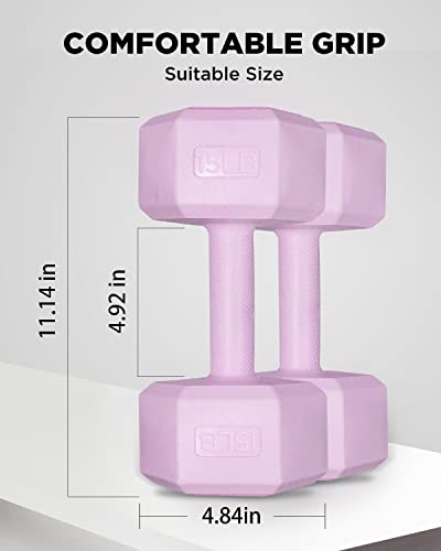 Dumbbell Sets Pair Hand Weights for Home Gym Strength Training M85879