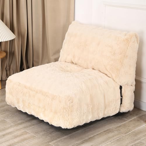 Comfy Lazy Floor Sofa Bean Bag Chair for Adults, Brown B5496