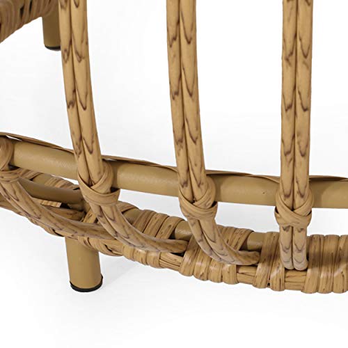 Round Rattan Coffee Table, All-Weather and Rust Resistant R50926