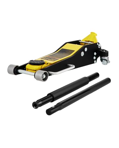 VEVOR 3 Ton Low Profile Aluminum Steel Racing Floor Jack with Dual Pistons Quick Lift Pump Q822