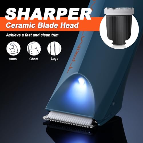 Men's 2-in-1 Body Hair Trimmer with Ceramic Blades K774025