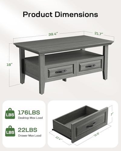 Marsail Lift Top Coffee Table with Storage, Natural Oak L27078