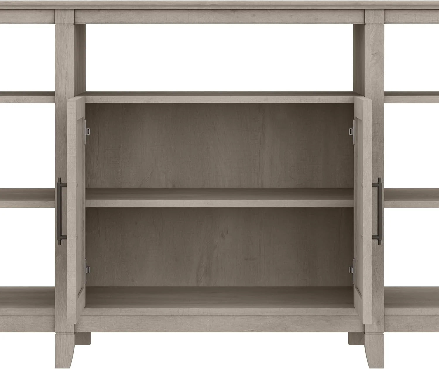 Key West Tall Stand for 65 Inch TV, Farmhouse Entertainment Center, Washed Gray F7941