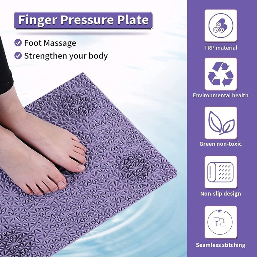 Reflexology Mat, Foot Massage Mat for Heel & Arch Pain Relief, 2 PCS Pink B8104