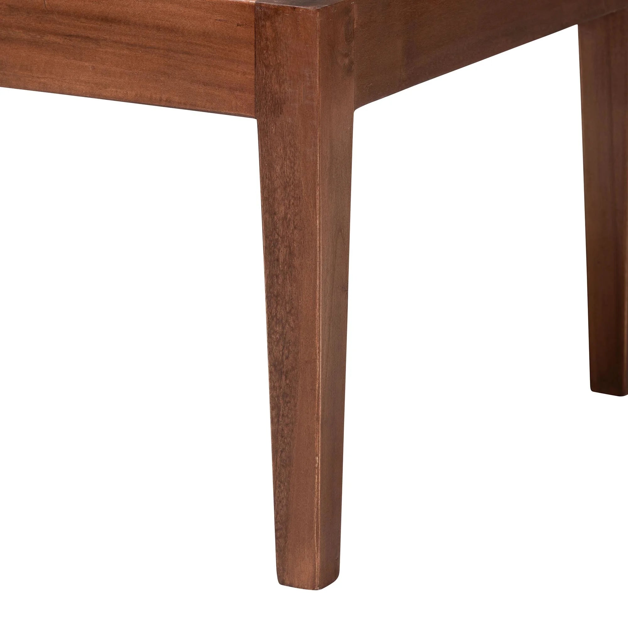 Baxton Studio Tabanan Boho Dining Banquette Set, 2-Piece, Brown X2789
