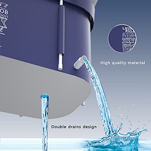 Portable Foldable Bathtub for Adult, Large Family Soaking Tub, Blue R42079