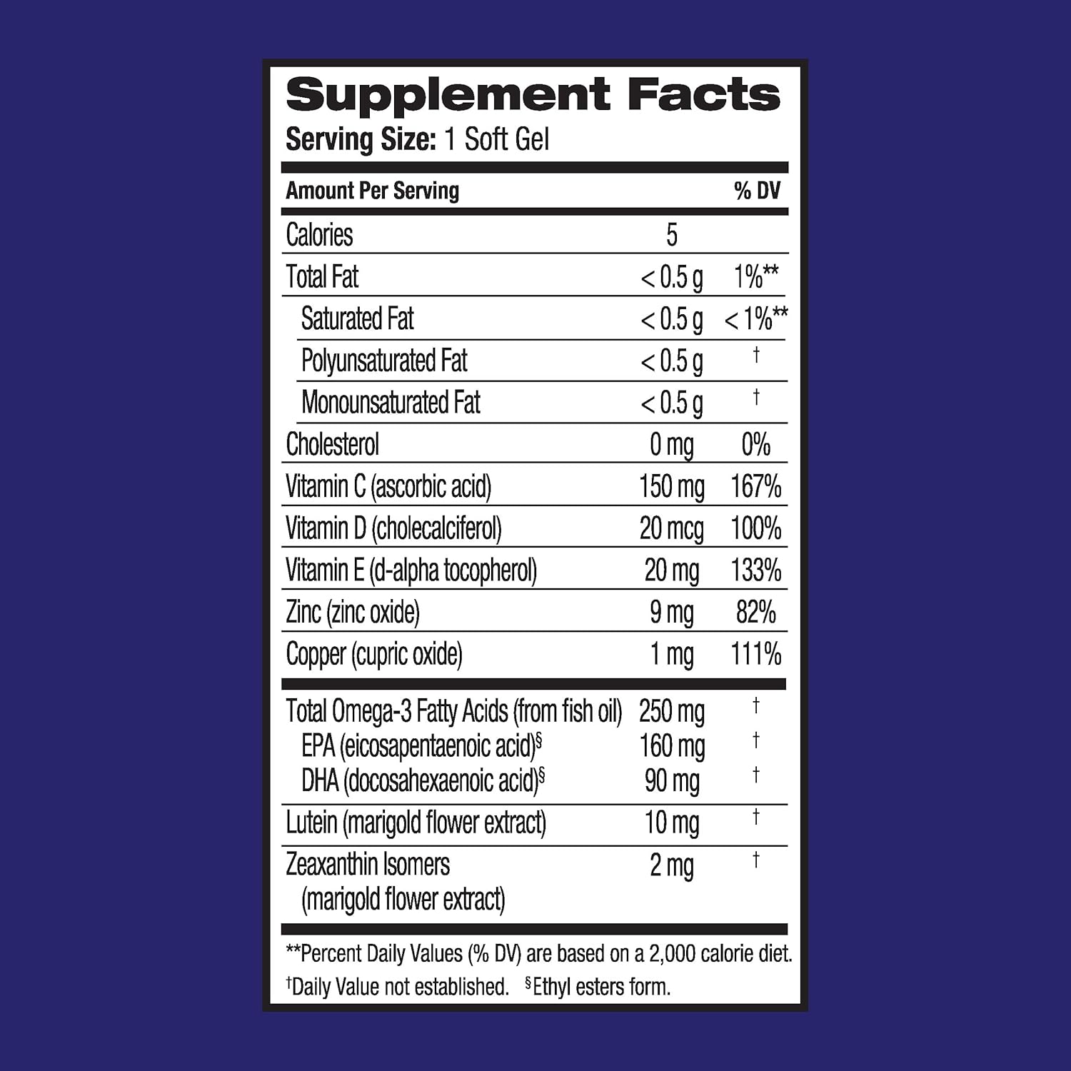 Ocuvite Bausch + Lomb Eye Performance Soft Gels, 30 Count V87566