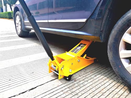 YELLOW JACKET 2.5 Ton Trolley Jack with Carrying Case, 5500 lb Capacity N593266