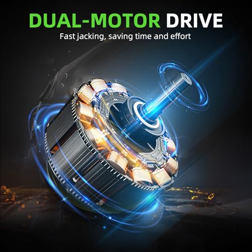 12V 5 Ton Electric Car Jack with Integrated Tire Pump for SUV Truck Sedan X6558
