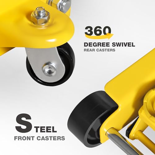 YELLOW JACKET 2.5 Ton Trolley Jack with Carrying Case, 5500 lb Capacity N593266
