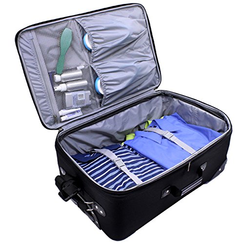 U.S. Traveler New Yorker Lightweight Softside Expandable Rolling Luggage 4-Piece Set N675