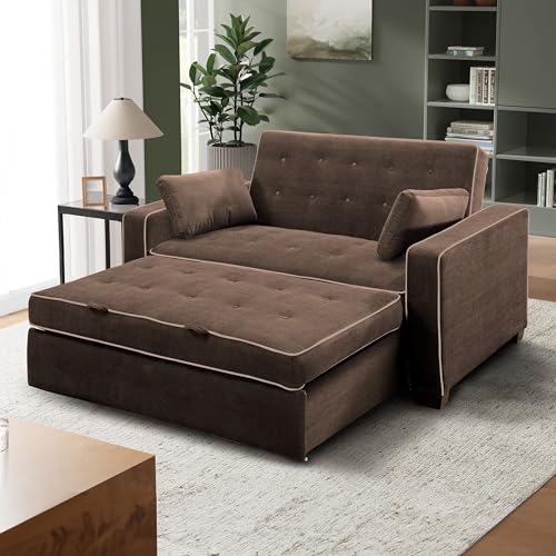 Serta Ainsley Convertible Sleeper Sofa Queen Size Navy Velvet V951
