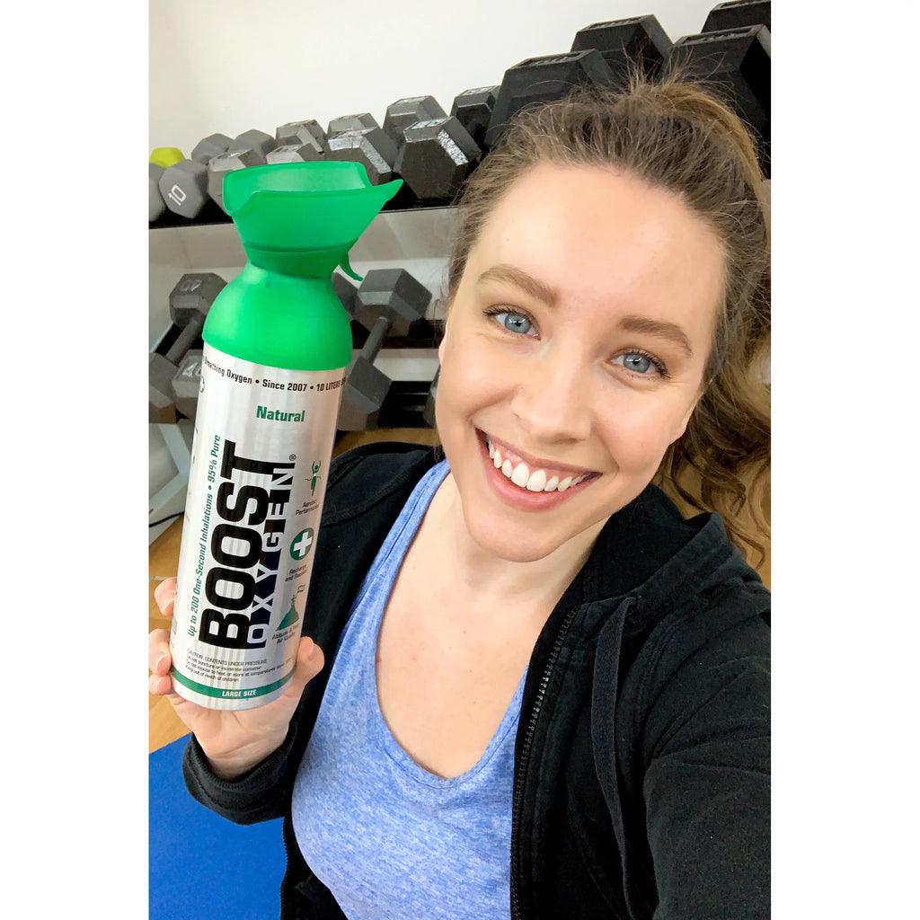 Boost Oxygen Natural Portable 5 Liter Pure Oxygen Canister, Flavorless 2 Pack T12693