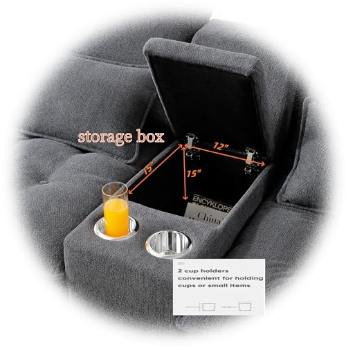 Oversized Modular Sectional Sofa with Movable Ottoman E909