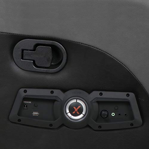 X Rocker Gamma Recliner Gaming Chair with Bluetooth Audio and Footrest, Black L57269