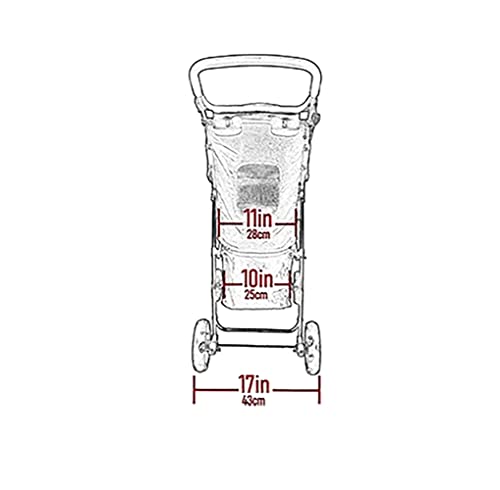 Pet Gear No-Zip Happy Trails Lite Pet Stroller for Cats/Dogs L157761