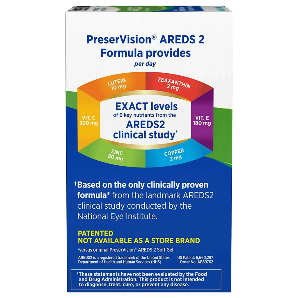 PreserVision Areds 2 Ascorbic Acid Vitamin E Eye Supplement C447