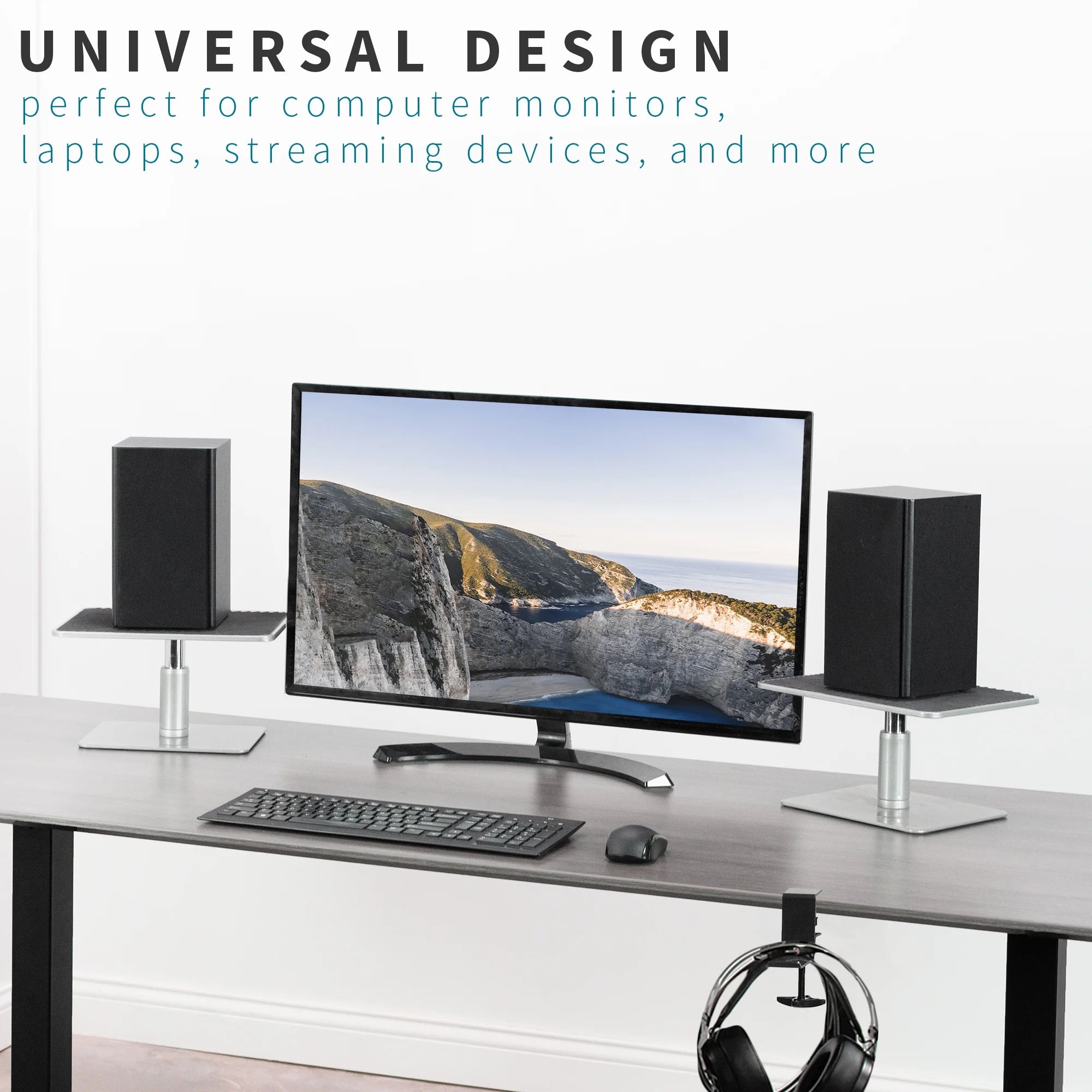 Adjustable Ergonomic Monitor and Laptop Riser Stand D982427