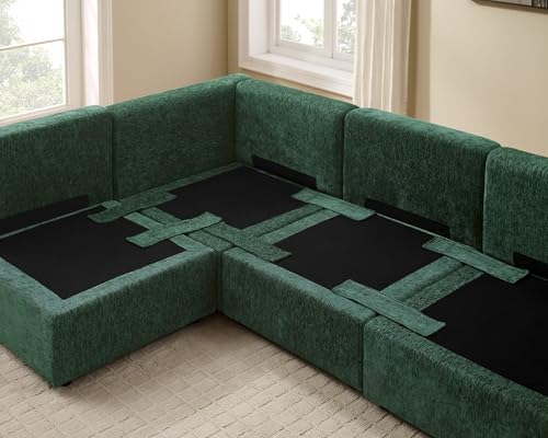 Modular Sectional Sofa with Ottoman for Small Apartments U669203