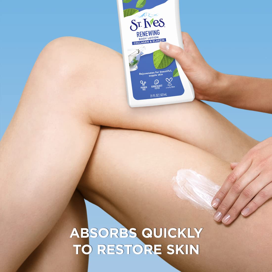 St. Ives Renewing Hand & Body Lotion with Pump, Collagen Elastin, 21 fl oz, 4 Pack D282