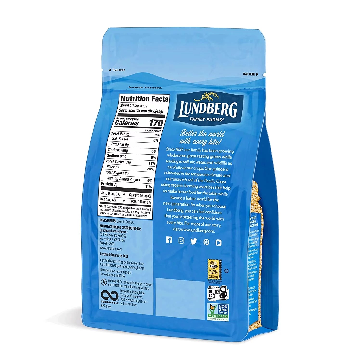 Organic Antique White Quinoa, 6 Pack R730