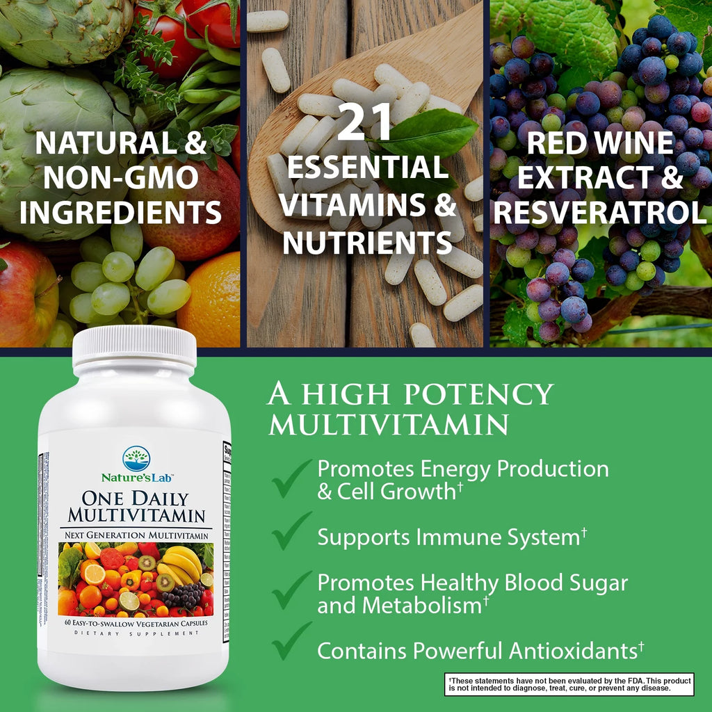 Nature's Lab One Daily Multivitamin - 60 Capsules M99332