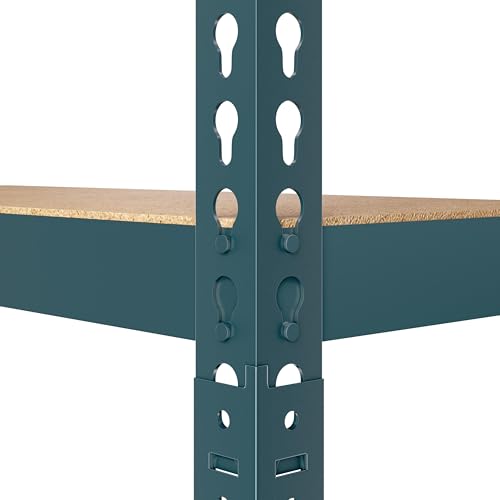 Yaheetech 5-Tier Heavy Duty Garage Shelving Unit, Adjustable Metal Storage Rack, Blue J339478