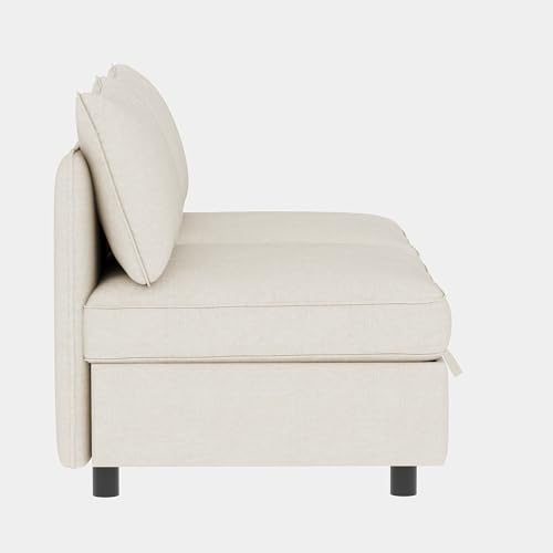 Oversized Modular Sectional Sofa with Movable Ottomans, U-Shaped Chenille J2923