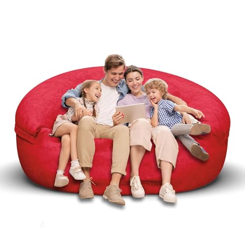 Bean Bag Chair for Adults 3FT, Soft Removable Cover, Light Gray M535251