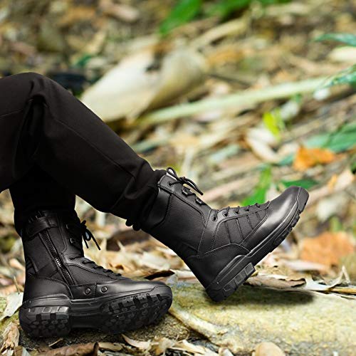 Men's Military Tactical Boots with Zipper Z45530
