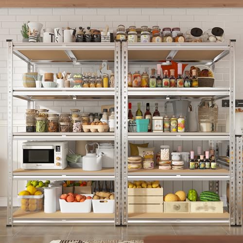 REIBII Storage Shelves 6 Tier Heavy Duty Metal Shelving, Adjustable, 2250LBS A7728