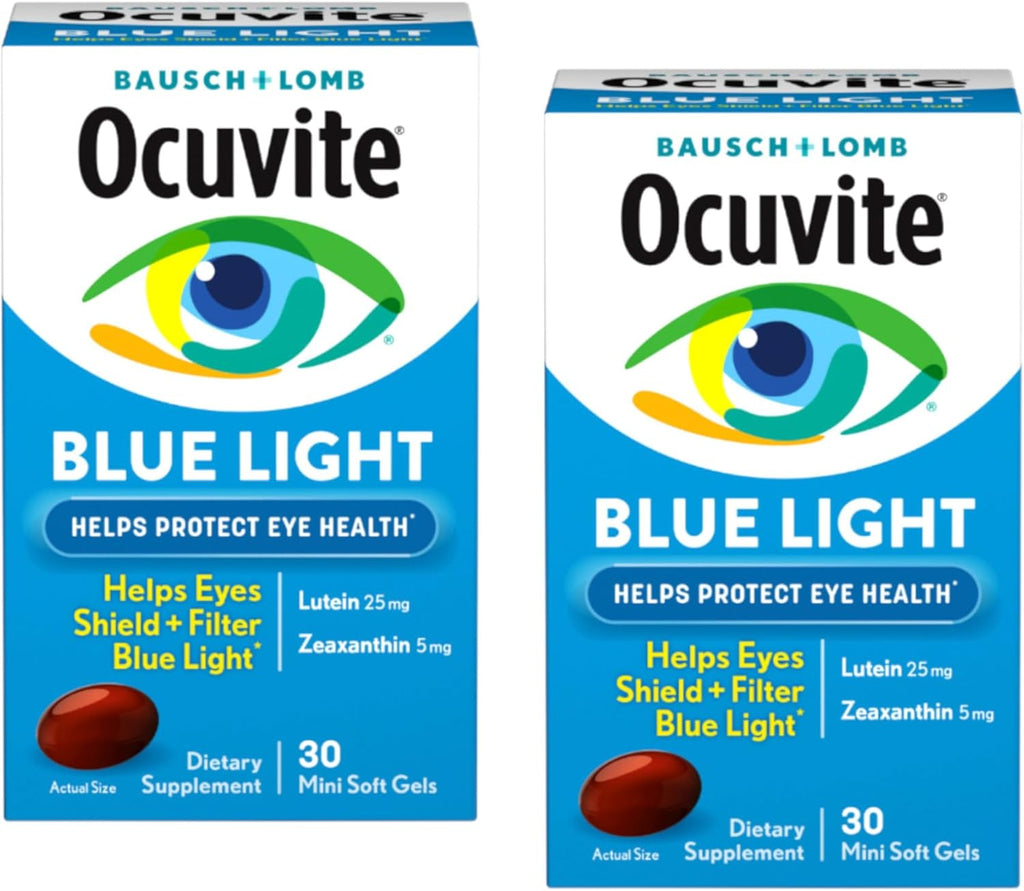 Bausch + Lomb Ocuvite Blue Light Lutein & Zeaxanthin Supplement, 30 Softgels, Pack of 2 I881961