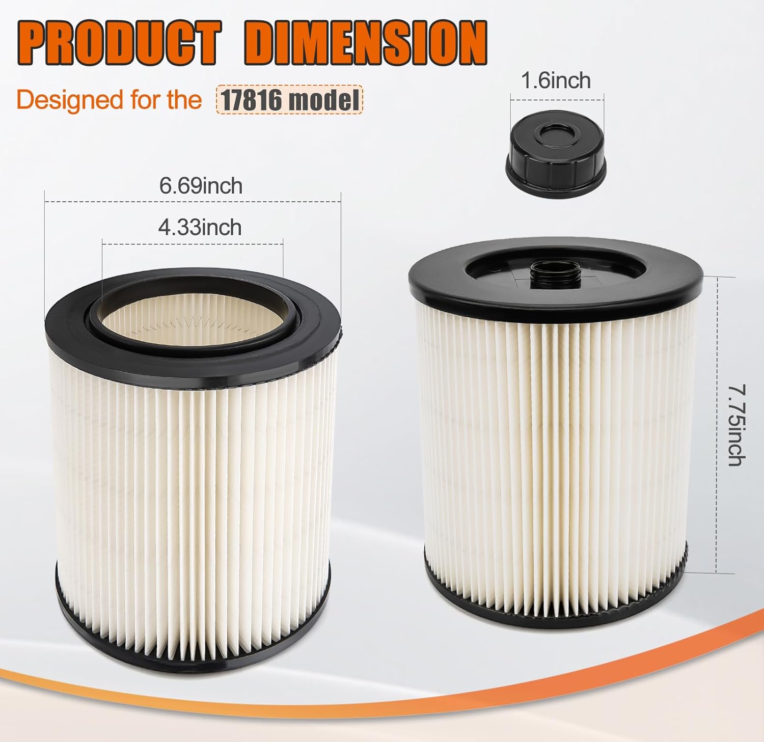 Craftsman 16 Gallon Shop Vac Filter Replacement E287230