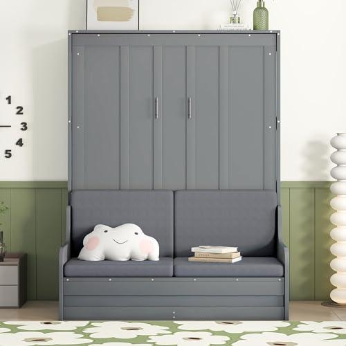 Ball & Cast Murphy Bed Queen Size with Cushion, White B692