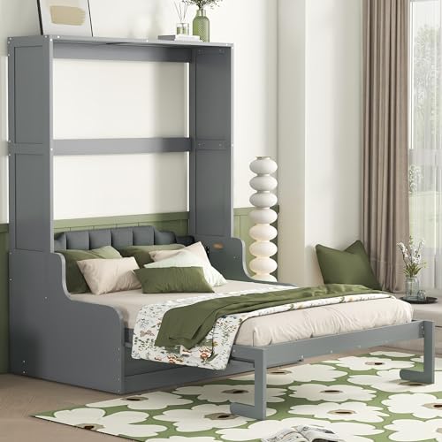 Ball & Cast Murphy Bed Queen Size with Cushion, White B692
